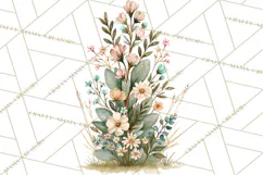 Western Wildflowers Clipart PNG, Rustic Cowgirl Product Image 4