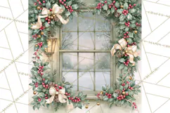 Christmas Watercolor Backgrounds PNG Product Image 3