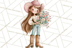 Western Wildflowers Clipart PNG, Rustic Cowgirl Product Image 3
