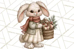 Christmas Critter Town Clipart PNG, Winter Holiday Town Product Image 5
