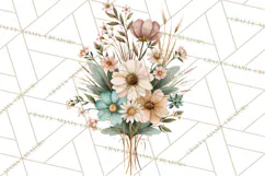 Western Wildflowers Clipart PNG, Rustic Cowgirl Product Image 5
