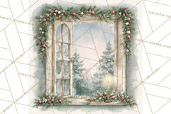 Christmas Watercolor Backgrounds PNG Product Image 2