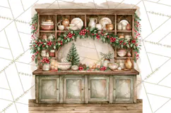 Christmas Watercolor Backgrounds PNG Product Image 3
