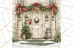 Christmas Watercolor Backgrounds PNG Product Image 4