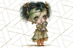 Spooky Kids PNG, Vintage Halloween Clipart Product Image 3