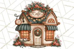 Christmas Critter Town Clipart PNG, Winter Holiday Town Product Image 4