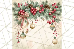 Christmas Watercolor Backgrounds PNG Product Image 4