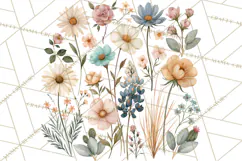 Western Wildflowers Clipart PNG, Rustic Cowgirl Product Image 2