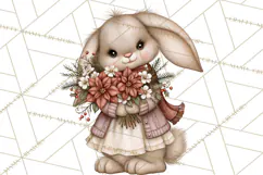 Christmas Critter Town Clipart PNG, Winter Holiday Town Product Image 4