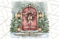 Christmas Watercolor Backgrounds PNG Product Image 4
