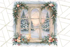 Christmas Watercolor Backgrounds PNG Product Image 4