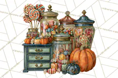 Spooky Kids PNG, Vintage Halloween Clipart Product Image 4