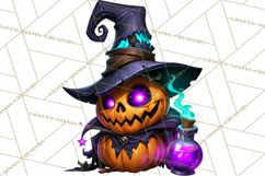 Neon Night Frights PNG Halloween Clipart Product Image 4