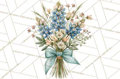 Western Wildflowers Clipart PNG, Rustic Cowgirl Product Image 4