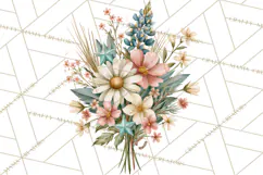 Western Wildflowers Clipart PNG, Rustic Cowgirl Product Image 2