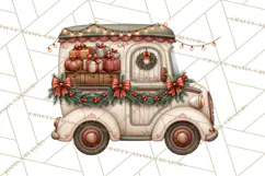 Christmas Critter Town Clipart PNG, Winter Holiday Town Product Image 3