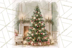 Christmas Watercolor Backgrounds PNG Product Image 3
