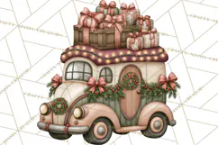 Christmas Critter Town Clipart PNG, Winter Holiday Town Product Image 4