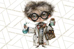 Spooky Kids PNG, Vintage Halloween Clipart Product Image 2