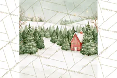 Christmas Watercolor Backgrounds PNG Product Image 2