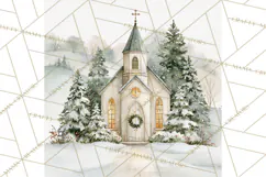 Christmas Watercolor Backgrounds PNG Product Image 3