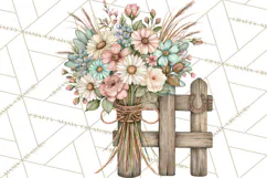 Western Wildflowers Clipart PNG, Rustic Cowgirl Product Image 3