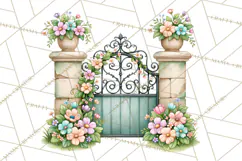 Enchanted Village Clipart PNG, Cozy Cottage Town Product Image 4