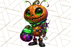 Neon Night Frights PNG Halloween Clipart Product Image 4