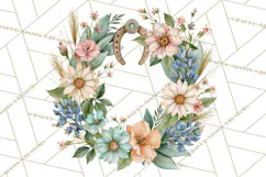 Western Wildflowers Clipart PNG, Rustic Cowgirl Product Image 4