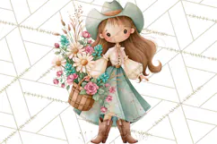 Western Wildflowers Clipart PNG, Rustic Cowgirl Product Image 5