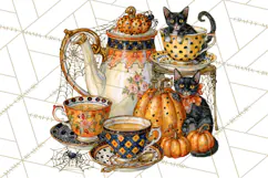 Spooky Kids PNG, Vintage Halloween Clipart Product Image 5