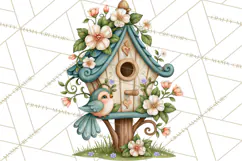 Enchanted Village Clipart PNG, Cozy Cottage Town Product Image 2