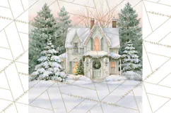Christmas Watercolor Backgrounds PNG Product Image 2