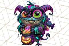 Neon Night Frights PNG Halloween Clipart Product Image 2
