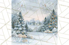 Christmas Watercolor Backgrounds PNG Product Image 4