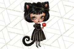 Spooky Kids PNG, Vintage Halloween Clipart Product Image 4