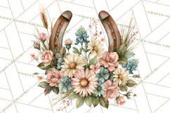 Western Wildflowers Clipart PNG, Rustic Cowgirl Product Image 4