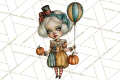 Spooky Kids PNG, Vintage Halloween Clipart Product Image 5
