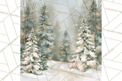 Christmas Watercolor Backgrounds PNG Product Image 5