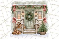 Christmas Watercolor Backgrounds PNG Product Image 2