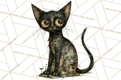 Spooky Kids PNG, Vintage Halloween Clipart Product Image 3