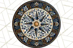 Sacred Christmas Toile Medallions PNG, Christian Christmas Product Image 3