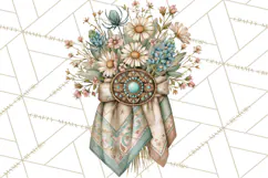 Western Wildflowers Clipart PNG, Rustic Cowgirl Product Image 3