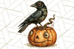 Spooky Kids PNG, Vintage Halloween Clipart Product Image 4