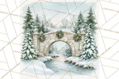 Christmas Watercolor Backgrounds PNG Product Image 4