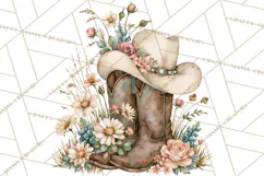 Western Wildflowers Clipart PNG, Rustic Cowgirl Product Image 4