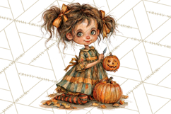 Spooky Kids PNG, Vintage Halloween Clipart Product Image 5