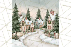 Christmas Watercolor Backgrounds PNG Product Image 5