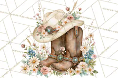 Western Wildflowers Clipart PNG, Rustic Cowgirl Product Image 5