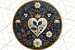 Sacred Christmas Toile Medallions PNG, Christian Christmas Product Image 2